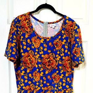 LuLaRoe Amelia Dress 3XL XXXL EUC
